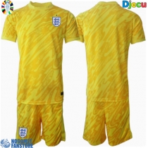 Engleska Golmanski Gostujuci Dres za djecu EP 2024 Kratak Rukav (+ Kratke hlače)